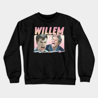 Willem Dafoe / Retro Aesthetic Original Fan Art Design Crewneck Sweatshirt